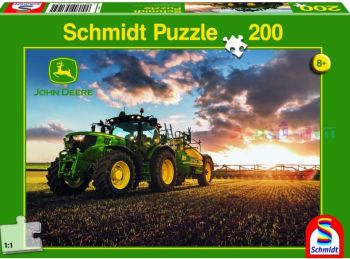 PUZ56145 - Puzzel 200 stukjes JOHN DEERE 6150R met sproeier 43,2x29,1cm