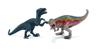 SHL42216 - Kleine Tyrannosaurus Rex en Velociraptor