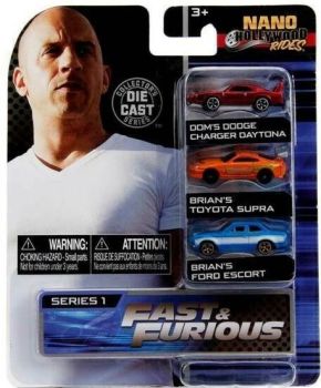 JAD253201001 - Nano Hollywood-ritten - 3 auto's FAST AND FURIOUS Set 2