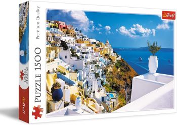 TRF26119 - Puzzel 1500 stukjes Santorini Griekenland