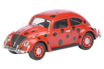 SCH26156 - VOLKSWAGEN Kever rood met zwarte stippen
