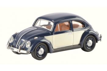 SCH26223 - VOLKSWAGEN Kever "Blauw en Wit" Schaal: 1/87
