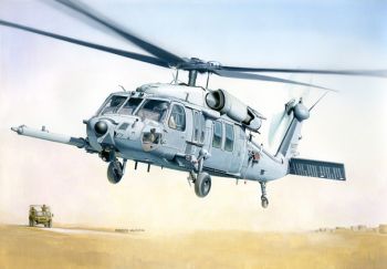 ITA2666 - MH-60K Blackhawk SOA Bouwbare helikopter met verf