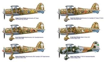 ITA2702 - CR.42 Falco Aces vliegtuig om te monteren en te schilderen