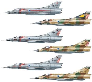 ITA2718 - Mirage III CJ Aces gevechtsvliegtuig om in elkaar te zetten en te schilderen