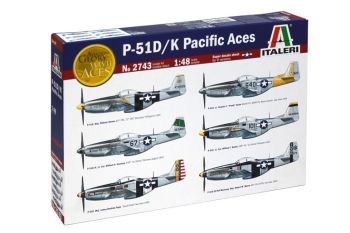ITA2743 - Vliegtuig P51 D/K Pacific Aces om in elkaar te zetten en te schilderen