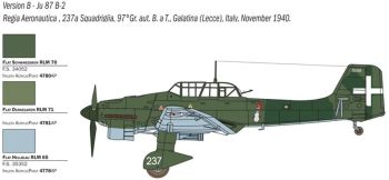 ITA2769 - Vliegtuig JU 87 B-2/R-2 Stuka Picchiatello om in elkaar te zetten en te schilderen