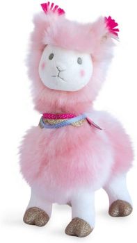 HO2802 - Pluche Roze Lama 30 cm