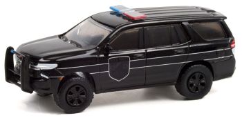 GREEN28070-E - CHEVROLET Tahoe 2021 ZWARTE BANDIT in blisterverpakking