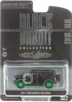 GREEN28070-FVERT - FORD Bronco Wildtrack 2021 BLACK BANDIT groene velgen in blister