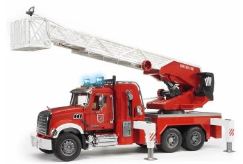 BRU2821 - MACK granieten brandweerwagen met ladder en waterpomp