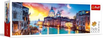 TRF29037 - Venetië Grand Canal Panoramisch 1000 stukjes puzzel