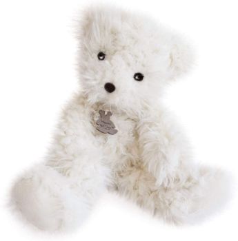 HO2971 - Witte teddybeer pompon 40 cm