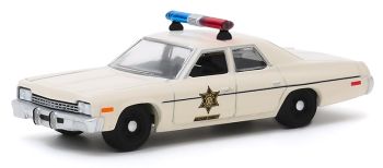 GREEN30140 - Hazzard County Sheriff's 1975 DODGE Monaco in blisterverpakking