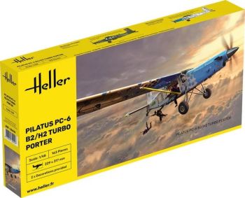 HEL30410 - PILATUS PC-6 B2/H2 Turbo Porter militair vliegtuig om te assembleren en te schilderen