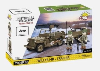 COB3132 - Jeep Willys MB Militair voertuig met aanhanger - 200 stuks