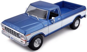 MST31462B - 1979 Ford F-150 pick-up, blauw en wit
