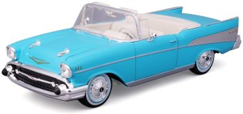 MST31476BL - Chevrolet Bel Air cabriolet 1957 blauw