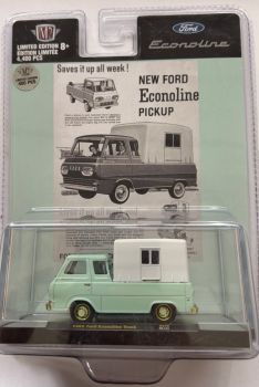 M2M-31500-HS16-DORE - Ford Econoline pick-up uit 1965, mintgroen met gouden velgen, nog in de originele blisterverpakking.