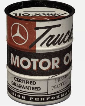 CRMB31519 - Retro spaarpot - MERCEDES Truck Motor Oil