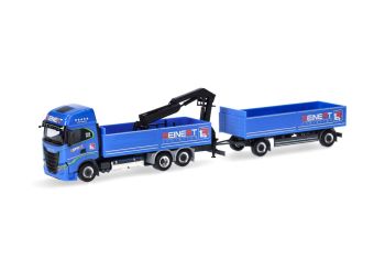 HER315265 - IVECO S-Way 6x2 met laadkraan en 1+1 assige aanhanger REINERT LOGISTIC