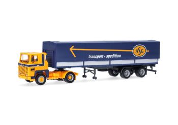 HER318716 - SCANIA 141 4x2 met 2-assige aanhanger ASG