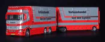 IMC32-0193 - SCANIA S High Roof 6x2 bakwagen met aanhanger 1+1 Vee assen VAN DEN EIJNDEN