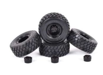 AT3200206 - 4 MICHELIN XLD 650-560-R25 Banden met Zwarte Velgen