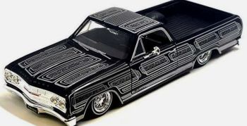 MST32543NOIR - CHEVROLET El Camino lowrider 1965 Zwart