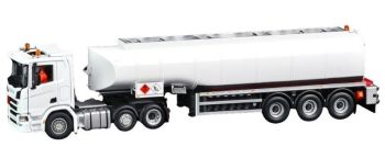 IMC33-0219 - SCANIA R DayCab 6x2 met 3-assige tankoplegger, wit