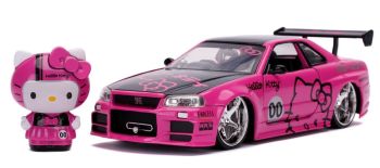 JAD33002 - NISSAN Skyline GT-R (R34) met HELLO KITTY figuur 2002
