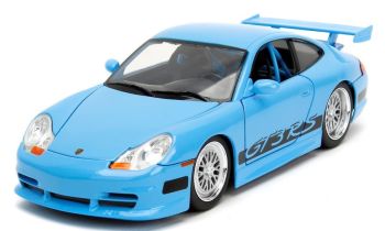 JAD33667 - PORSCHE 996 GT3 RS blauw FAST & FURIOUS