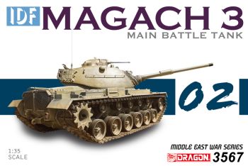 DRA3567 - IDF Magach 3 tank om in elkaar te zetten en te schilderen