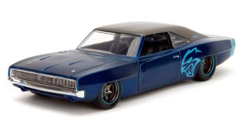 JAD36009 - DODGE Charger Widebody 1968 Blauw - PINK SLIPS