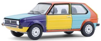 GREEN36120-E - VOLKSWAGEN Rabbit 1975 Harlequin uit de CLUB VEE-DUB serie in blisterverpakking