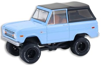 GREEN37330-F - 1972 Ford Bronco Custom SUV, blauw, uit de Barrett-Jackson-serie
