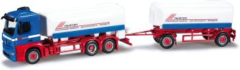 HER301435 - MERCEDES Antos M carrier met RIWATRANS tankoplegger