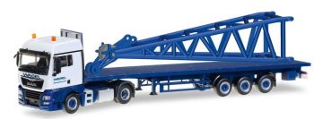 HER307222 - MAN TGX XLX 4x2 met 3 Assen dieplader en element voor LIEBHERR LR 1600/2 WASEL kraan