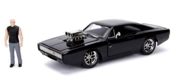 JAD30737 - DODGE Charger Street zwart 1970 FAST & FURIOUS met figuur