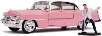 JAD31007 - CADILLAC fleetwood 1955 roze met Elvis figuur