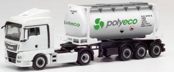 HER311694 - MAN TGX XLX 4x2 met POLYECO 3-assige tankcontaineroplegger