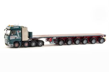 IMC33-0105 - MERCEDES Actros Bigspace 8x4 met 6-assige Nooteboom platform J.BROUWER