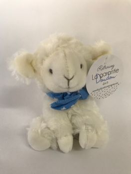 DC3817-05 - Lam baby dekbedsjaal Blauw met ster