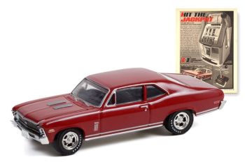 GREEN39090-C - 1970 CHEVROLET Nova uit de VINTAGE AD CARS serie onder blister