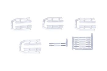 HER054706 - Witte KRONE-bumpers - 8 stuks