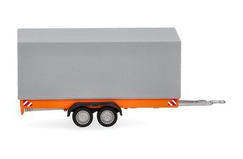 HER055468 - Aanhangwagen met 2 assen, 7,5 t, oranje en grijs
