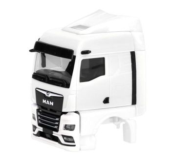HER086349 - MAN TGX GM-cabine met windschermen en achteruitkijkcamera, wit - 2 onderdelen om in elkaar te zetten