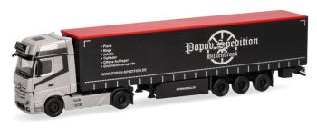 HER318891 - MERCEDES BENZ Actros L 4x2 met aanhangwagen 3 assen POPOV Spedition