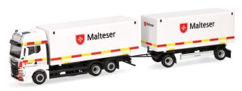 HER318945 - MAN TGX GX 6x2 met laadbak en 1+1-assige aanhangwagen MALTESER