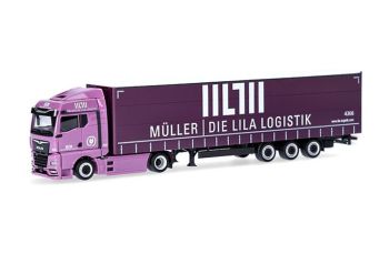 HER320801 - MAN eTGX GM 4x2 met aanhanger 3 assen MULLER - DIE LILA LOGISTIK